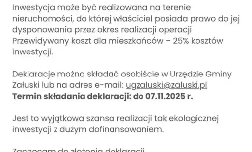 Zdjęcie do Przydomowe oczyszczalnie ściek&oacute;w &ndash; zachęcamy do składania deklaracji!