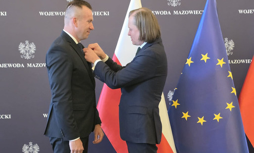 Wójt Gminy Załuski Kamil Koprowski otrzymał Odznakę Honorową za zasługi dla Samorządu Terytorialnego