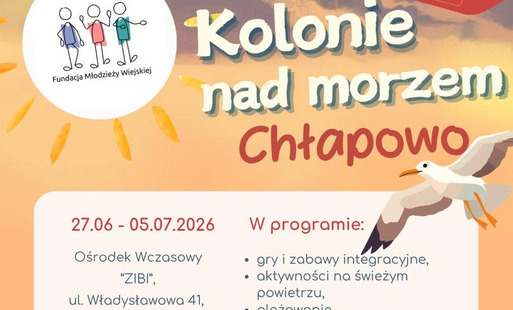 Związek Młodzieży Wiejskiej w województwie mazowieckim rozpoczął rekrutację na wypoczynek letni dla dzieci rolników z województwa mazowieckiego 